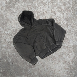 Thiết Kế Mới Tùy Chỉnh Nặng Thời Trang Đường Phố Axit Rửa Cắt Và May Đau Khổ Hoodies Rip Hai Lớp Cắt Hoodies Cho Nam Giới - Product Image 1