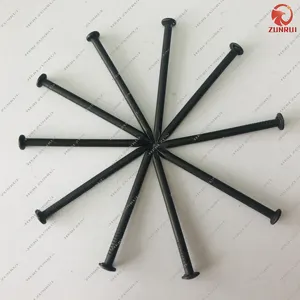 FLUTED Spiral Smooth Flat DIN Steel Concrete Nail Factory Cement Nail Black Concrete Nails