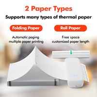 Imprimante thermique portable sans fil Luck Jingle A4 pour étiquettes autocollantes