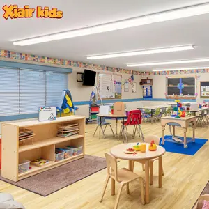 夏尔幼儿园幼儿园教室蒙特梭利学校家具教室儿童课桌儿童儿童木质学习桌设计