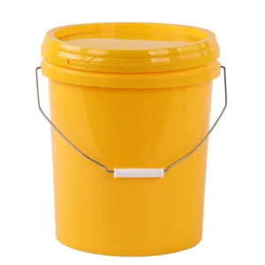 Round Plastic Bucket Packaging Container Food Grade Plastic Drum Seal Paint  Pail Buckets with Handle - China Plastic Barrel, Plastic Containers