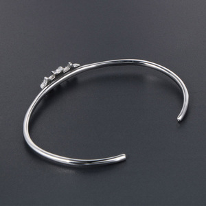 Retro Star Open C Shape <b>Titanium</b> Steel Bracelet Women's Fashion Bangle SZ032 - Product Image 4