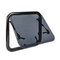 Ventanas para Caravana, Autocaravana o Remolque de 500*450 mm, Doble Acristalamiento, Aleación de Aluminio, con Persiana Plegable y Mosquitera - Estilo Lujoso