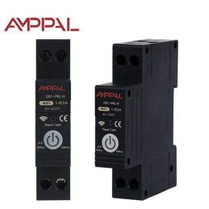 Cầu dao tự động đóng lại AMPPAL, đồng hồ đo năng lượng, phạm vi điện áp rộng 80-300V, điều khiển bằng giọng nói Tuya WiFi, 63A MCB 1P, cầu dao thông minh 6kA, lắp trên thanh ray - Product Image 5