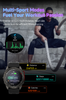 Montre connectée Premium F8 Pro pour hommes et femmes, écran AMOLED 1,43 pouce, charge sans fil, design tendance, étanche 5ATM