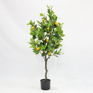 Limón planta falsa decoración interior maceta fruta plástico Ornamental Hogar personalizado Real Touch árbol Artificial - Product Image 2