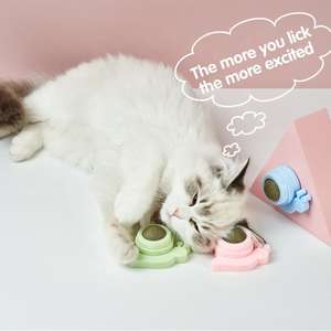 Nuovo giocattolo interattivo dell'erba gatta del gatto della palla della parete della ventosa per i gatti dell'interno - Product Image 5