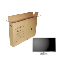 Karton Kemasan TV Display Kertas Bergelombang Logo Kustom Berkualitas Tinggi
