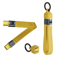 Nuevo Cable DE DATOS Ultra corto Usb4 4K Fpc de carga rápida 40gbps 5a 240W Usb C a tipo C macho hembra Pvc chaqueta trenza Cable de protección