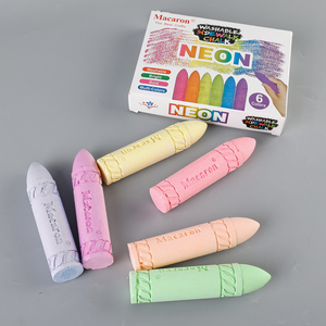Macaron Neon màu phấn bán buôn long lanh Màu trẻ em phấn Phấn mật độ cao cho bảng đen vẽ - Product Image 3