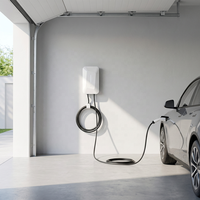 Borne de recharge murale pour véhicules électriques en gros 7KW 11KW 22KW Type 2 Monophasé Triphasé AC 16A 32A