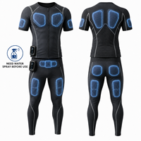 Smart Wireless EMS Yoga-Set für Herren mit Dual-Controllern, Wassersprühfunktion, Puls-Trainingsanzug, Jumpsuit, Workout-Fitness-Activewear Boutique