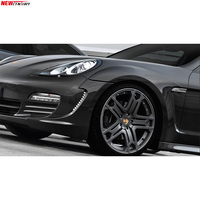 Pare-choc avant en plastique renforcé de fibres avec arêtes de roue, pour Porsche Panamera 970 quesn, grande carrosserie