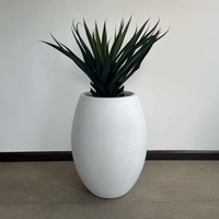 Pot de fleurs en fibre de verre durable de grande taille, style classique pour l'extérieur et l'intérieur, Macetas Grandes Para Exterior
