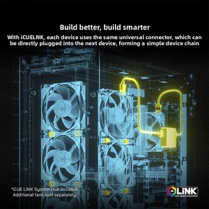 Refroidisseur de processeur Icue <span class=keywords><strong>Link</strong></span> Titan 360 Rx Lcd intégré à refroidissement liquide 360° avec ventilateur à lévitation magnétique et effets d'éclairage intelligents - Product Image 5