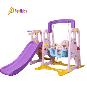 Feelkids <span class=keywords><strong>bambini</strong></span> di plastica per <span class=keywords><strong>bambini</strong></span> parco giochi all'aperto altalena e scivolo - Product Image 4