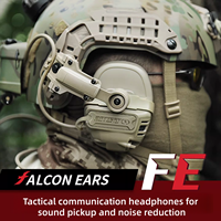 FMA FALCON EARS FE-40 PRO Headset Taktis Tahan Lama Peredam Kebisingan Perlindungan Pendengaran Berkualitas Tinggi TB1490-A Layar Digital