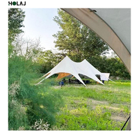 Grande Tente Glamping en Forme d'Étoile Imperméable pour Hôtels, Campings, Pique-niques et Événements de Restauration en Plein Air