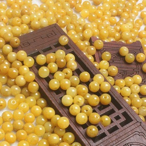 6Mm 8Mm 13Mm Natuurlijke Gele Jade Kralen Glad Rond Echt Geel Jade Losse Kralen Voor Diy Sieraden - Product Image 3
