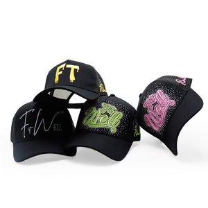 Gorra de Béisbol de 5 Paneles con Logotipo Bordado Personalizado de Fábrica BSCI, Gorra Deportiva de Alta Calidad para Hombre, Gorra <span class=keywords><strong>Trucker</strong></span> <span class=keywords><strong>Negra</strong></span> con Bordado 3D - Product Image 3