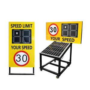 Factory Price LED Display Traffic Signs Speed Detector Solar Radar Speed Limit Sign Radar Speed Sign