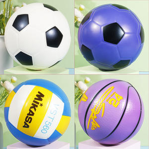 Balón de Fútbol de Juguete de Silicona TPE de 22 cm, Balón Elástico de Esponja Resistente a la Presión para Niños de 8 Años, Deportes Infantiles al Aire Libre - Product Image 4