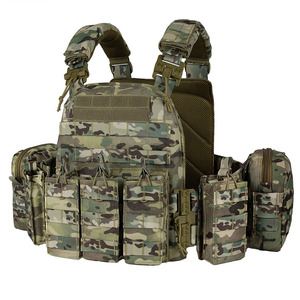 Áo giáp chiến thuật hệ thống Molle ngụy trang mới với túi đựng, chống đạn, dùng ngoài trời - Product Image 2