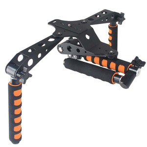 YELANGU Camera Shoulder Mount <b>Stabilizer</b> Dual Handgrips Aluminum Alloy DSLR Video Shooting Support - Product Image 2
