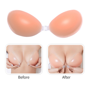 Soutiens-gorge adhésifs invisibles V-XW002 en silicone nude mature pour femmes, sans dos, <span class=keywords><strong>taille</strong></span> standard du fabricant, vêtements pour femmes grande <span class=keywords><strong>taille</strong></span>, SGS <span class=keywords><strong>XL</strong></span> - Product Image 3