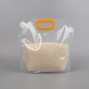Innovative Transparent 1KG /2.5KG Factory Customized Stand Up Pouch Plastic Bag For Rice