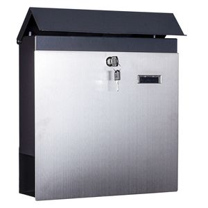 Wall Mounted Factory Customized Stainless Steel Newspaper Letterbox Modern Rustproof Newspaper Box Waterproof Metal <strong>Postbox</strong> - Product Image 1