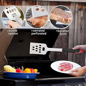 Set Completo di Utensili per Barbecue in Acciaio Inox, Kit di Accessori per Grigliate all'Aperto, Regalo per Amanti della Cucina - Product Image 4
