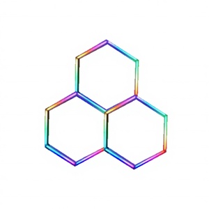 Lumière hexagonale <span class=keywords><strong>LED</strong></span> RGB commerciale ETOP pour atelier, hôtel, <span class=keywords><strong>garage</strong></span>, salle d'exposition, KTV et bar - Classe IP65, alimentation AC - Product Image 1