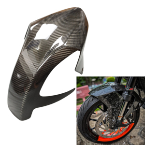 Garde-boue avant de moto en fibre de carbone sèche 100% OEM 3K pour KTM 390 <span class=keywords><strong>2020</strong></span>+ Kit de carénage en fibre de carbone - Product Image 1