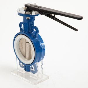 Válvula de Hierro Dúctil con Asiento de PTFE, Accionamiento Manual por Palanca, para Tuberías Industriales de Agua - Product Image 1