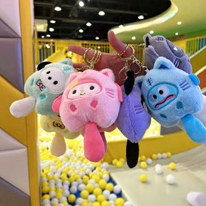 Sanlio Serie Kulomi Puppe Schlüsselanhänger aus Baumwolle Plüsch-Anhänger Spielzeug Greifmaschine Tierspielzeug für Kinder Mädchen Geburtstagsgeschenk - Product Image 1