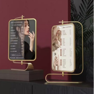 Enseigne publicitaire en acrylique personnalisée pour table, enseigne de beauté, enseigne de médias sociaux avec support - Product Image 6