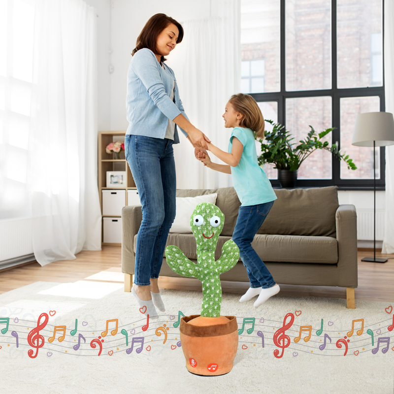 2021 hot selling singing dancing saxophone cactus plant dancing toy electric dancing cactus