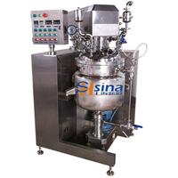 Petite machine émulsifiante multifonctionnelle de lotion pour le corps de laboratoire d'affaires cosmétiques faisant la machine mélangeur à cisaillement élevé émulsifiant sous vide