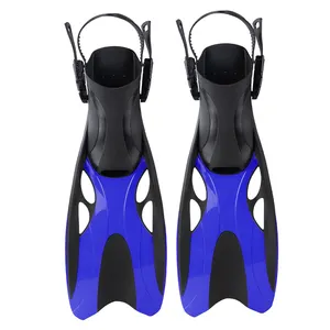 Fornecimento de fabricação de esportes aquáticos com alça ajustável para mergulho livre, sapatos de mergulho com barbatanas de borracha para mergulho livre