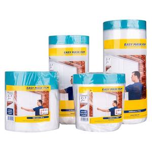Film transparent pour masquage, résistant aux intempéries, facile à appliquer, idéal pour la protection et la peinture en extérieur. - Product Image 1