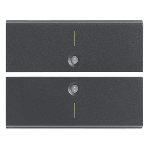 Deux demi-clés 2M Symbol I Gris 5x3.7x0.6cm Interrupteurs - Product Image 1