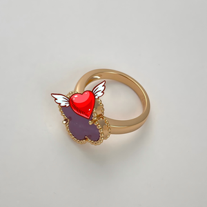 <span class=keywords><strong>Anillo</strong></span> de Plata de Ley S925 Original Chapado en <span class=keywords><strong>Oro</strong></span> de 18K con Trébol de Cuatro Hojas, Se Puede Solicitar el Catálogo de Van Cleef al Vendedor - Product Image 4