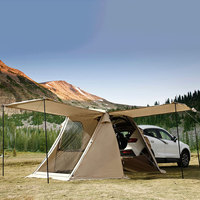 Tente de voiture portable pour SUV, auvent de protection pour hayon, idéal pour les voyages en plein air et le camping, tente de camping pour véhicule SUV