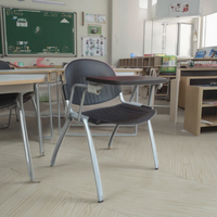 Chaise de formation pliable moderne en plastique, maille et tissu avec cadre en acier, empilable, pour conférences et réunions
