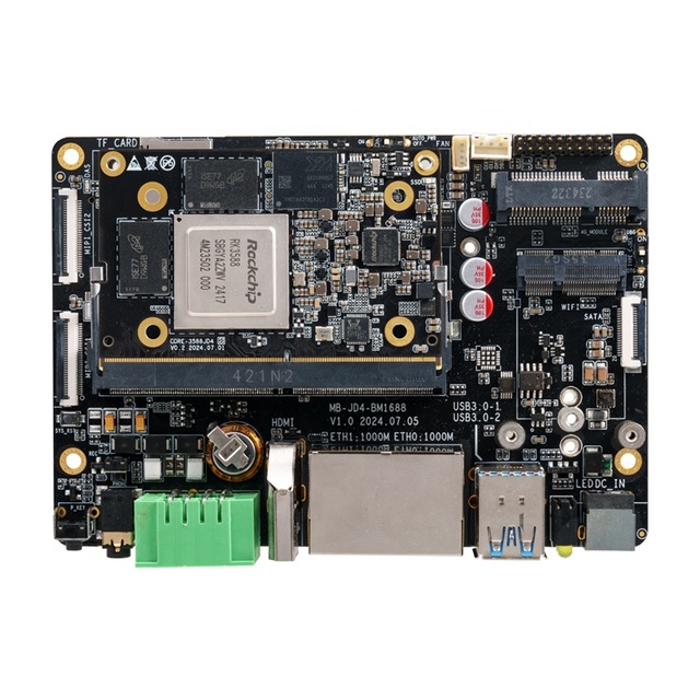 Rk3588 Dev Kit with RS485/CAN/PCIE Hailo 8 / DeepX M1 / RK1820 Computing Ai Module Expansion Rockchip Rk3588 Development Board