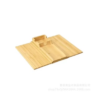 Plateau d'accoudoir en bois, rangement latéral pour canapé, organisateur multifonctionnel pour table basse de salon - Product Image 5