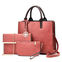 Ensemble de sacs à main en cuir PU pour femmes, sacs à main de marque pour dames, portefeuilles, produits de luxe, vente en gros