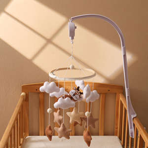 Nouveau style transfrontalier : hochet suspendu pour berceau de bébé, jouet en peluche, carillon éolien animal, hochet suspendu pour <span class=keywords><strong>lit</strong></span>, jouet apaisant pour nouveau-né, léger - Product Image 1