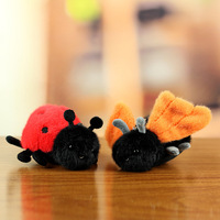 Nouvel Arrivage : Pendentifs et Breloques en Peluche d'Insectes (Araignées) Réalistes, Porte-clés, Figurines d'Animaux Miniatures en Coton PP et Velours